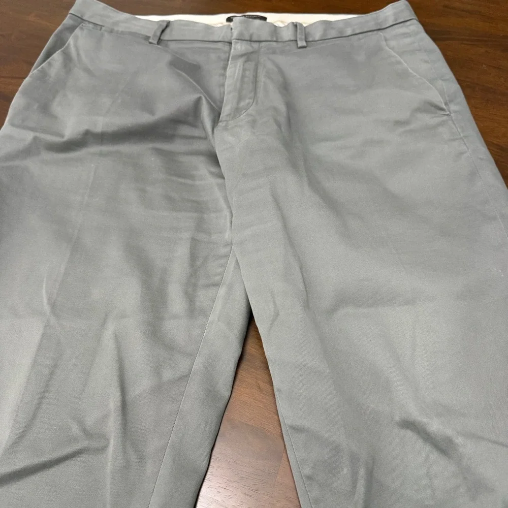Banana Republic Rapid Movement Chino Tapered Fit Pants Mens 36 Blue Gray